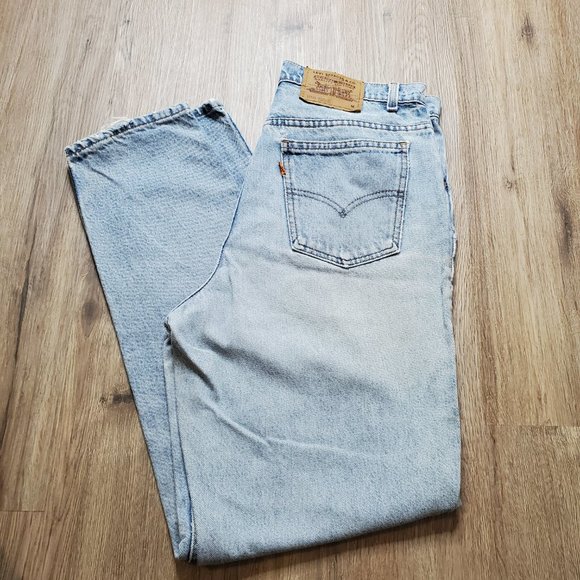 Vintage Levi's 921 Orange Tab Wm's 14 Med High Waist Nineties Distressed Jeans. - Picture 13 of 13